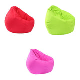 Maxbell Waterproof Stuffed Animal Storage Bean Bag Cover Red & Green & Hot Pink