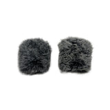 Maxbell Microphone Windscreen Microphone Wind Shield for Interview Stage Performance Black White 1 Pair