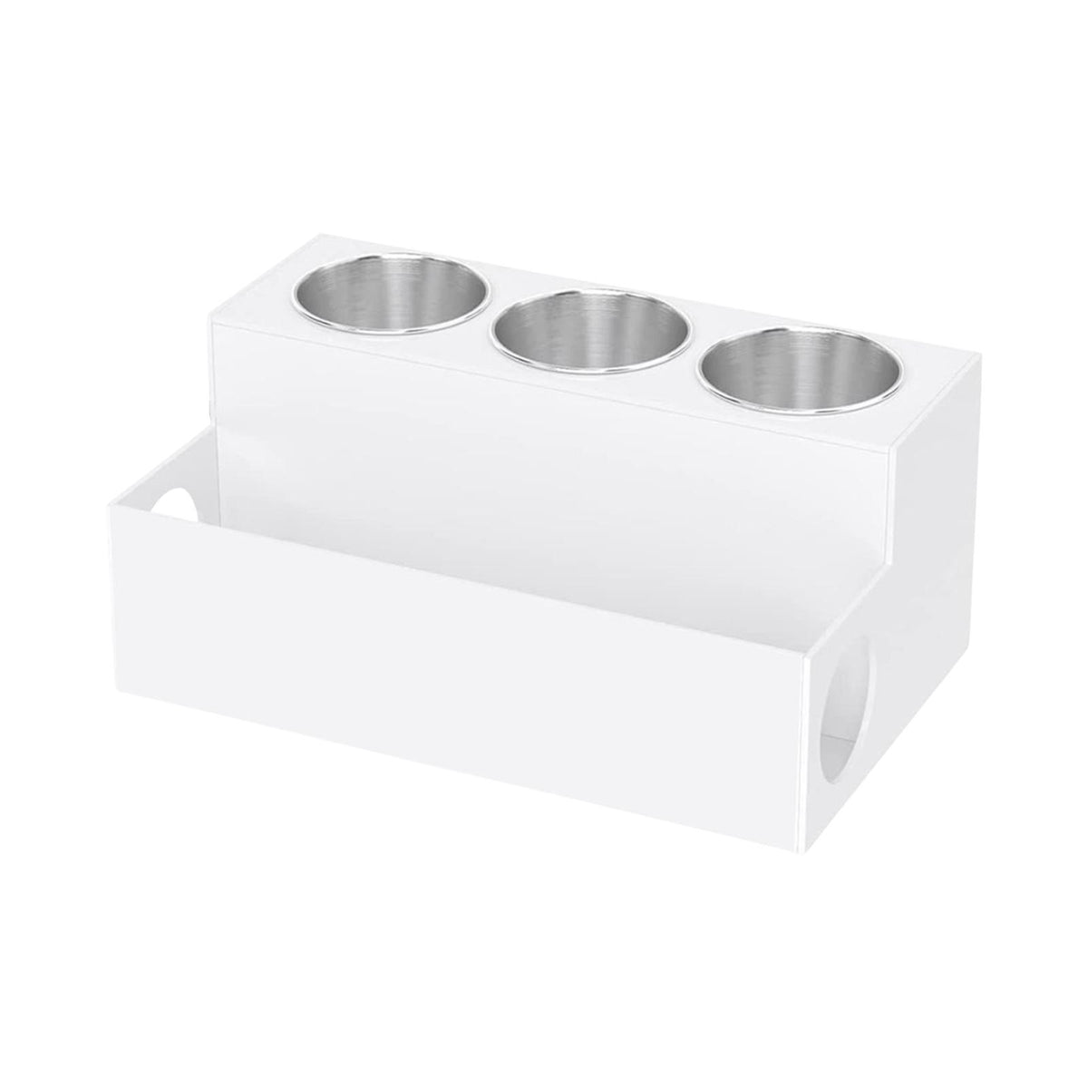 Maxbell Hair Brush Storage Stand Hair Tool Organizer for Curling Iron Kitchen Vanity White