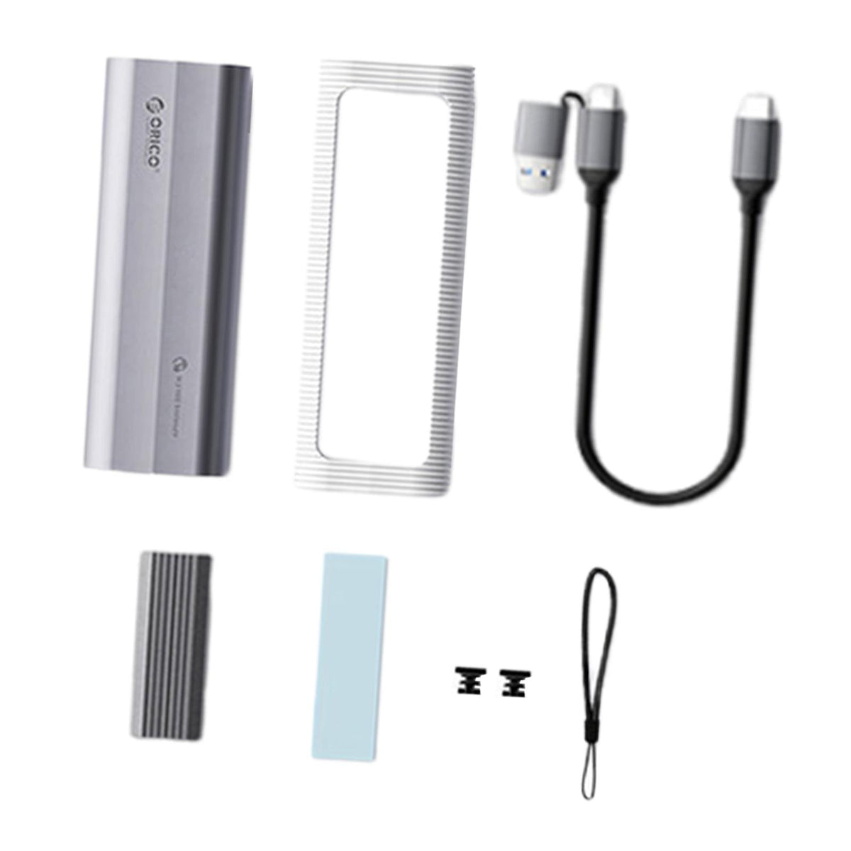 Maxbell Hard Disk Enclosure Practical Sturdy SSD Case for Laptop Phone Professional USB C to USB C or A