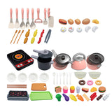 Maxbell Kitchen Toys Accessories Food Pretend Cooking Playset for Kids Birthday Gift