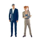 Maxbell 1/64 Woman and Man Figures Layout DIY Projects Crafts Hand Painted Figurines