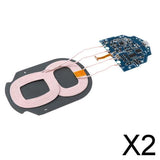 Maxbell 2x10W   Wireless Charger PCBA Circuit Board 2 Coil Wireless Charging Pad DIY