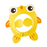 Maxbell Shower Cap for Kids with Ear Cover Lovely Adjustable for Travel Indoor yellow