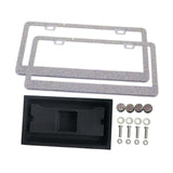 Maxbell 2x Car License Plate Frame Holder High Performance Stainless Steel Accessory Multi