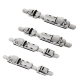 Maxbell 4 Pieces Fishing Reel Seat Deck Wheel Rod Clip Pole Fitted Deck Rod Building