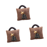 3Pcs Christmas Plush Throw Pillow Holiday Party Creative Soft Stuffed Pillow Christmas Tree