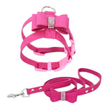 Maxbell Maxbell HP052 Adjustable Pet Dog Vest Harness Puppy Leash Training Collar Rose Red-M