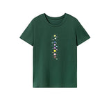 Maxbell Maxbell Womens T Shirt Summer Souvenir Ladies Crew Neck Tee for Walking Work Camping M Green