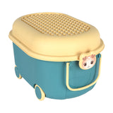 Maxbell Stackable Toy Storage Box Rolling Storage Box for Nursery Room Playroom Book