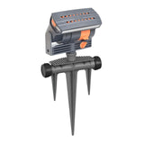 Maxbell Adjustable Oscillating Sprinkler Lightweight Multifunctional with 16 Nozzles