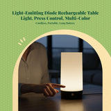Rechargeable light-emitting diode Table Lamp, pressActivated Night Light for Bar, Outdoor, Camping – Dimmable, Portable, Creative Decorative Lighting Green 9x18.5cm