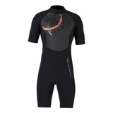 Maxbell Men 3mm Diving Wetsuit One-Piece Short Sleeve Wet Suit Jumpsuit Shorts XL
