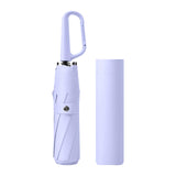 Maxbell Folding Umbrella Practical Travel Sunshade Umbrella for Trips Hiking Camping violet