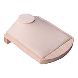 Maxbell Necklace Display Stand Shelf Jewelry Organizer for Showcase Tabletop Bedroom Beige