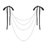 Maxbell Wedding Chair Back Decoration Wedding Ceremony Aisle Decoration for Birthday Black