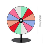 Maxbell Tabletop Prize Turntable Set Props for Carnival Party Promotional Activities SquareBaseLightColor