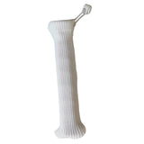 Maxbell Badminton Racket Handle Cover Decorative Non Slip Knitting Racket Grip Cover White
