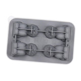 Maxbell Silicone Chilled Cube Tray Portable DIY Cube Making Tool for Tea Drink Juice gray