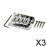 Maxbell 3xSilver Four String Bass Ukulele Bridge