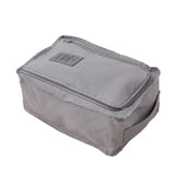 Maxbell 2pcs Household Travel Outdoor Portable Shoes Storage Organizer Bag Box Grey