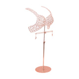 Maxbell Mannequin Underwear Bra Display Stand Sturdy Iron for Exhibition Mall Retail Rose Gold