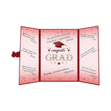 Maxbell Graduation Guest Book Thick Paper Easy to Write on Postcard Decoration Red