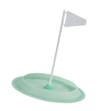 Maxbell Golf Putting Cup Silicone Portable with Flag Easy Use Sturdy Hole Cup Adults Green