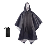 Maxbell Rain Poncho with Hood Portable Reusable Rainwear for Men Women Adults