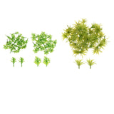 Maxbell 100Pcs Simulation Miniature Grass for Railway Miniature Scenery Garden Scene Green