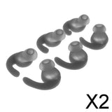 Maxbell 2x3 Pairs Earphone Earbuds Tips Caps Compatible with JBL T280BT Headsets Gray