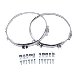 Maxbell Headlight Bezels Easy Installation Headlight Cover Trim Parts Aluminum Alloy