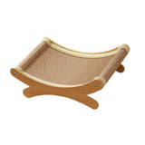 Maxbell Cat Scratcher Rest Claw Grinder for Medium Cats Small Animal Small Dogs yellow