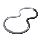 Maxbell Weighted Fitness Hoop Waist Training Tool for Men Women Portable Spring Hoop