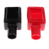 Maxbell 3x2 Pieces Car Auto Battery Terminal Clamp Clips Protection Covers Black+Red