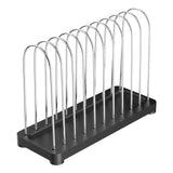 Maxbell Vinyl Record Stand Newspaper Vinyl Record Organizer for Shelf Office Desktop black