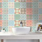 10Pcs 20cm Self Adhesive Square Wall Mosaic Tile Vinyl Brick Sticker Films Type B
