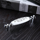 Maxbell Ceramic Modern Wardrobe Cupboard Cabinet Door Pull Handle Hole Pitch 96mm