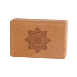 Cork Yoga Block Portable Yoga Accessory for Deepen Stretches Fitness Pilates Style D