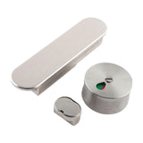 Maxbell Indicating Utility Bathroom Door Lock Bolts for Restaurants Silvery