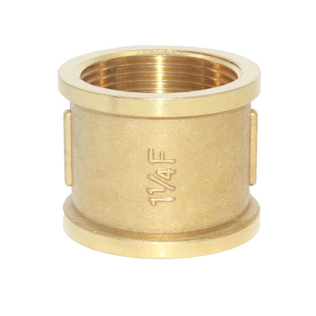 Maxbell Maxbell Brass Double Head Hoop connector Water Pipes Threaded Fittings #3 1.2"