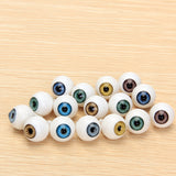 Maxbell 2 x 16Pcs 14mm 16mm Round Acrylic Doll Eyes Eyeballs for Porcelain Dolls Masks