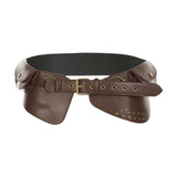 Maxbell Women Wide Belt Cosplay Belt Casual Decorative for Ladies Studded Belt Women