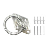 Maxbell 4xDiamond Pad Eye Plate with Ring Heavy Duty for Boat Rigging Training Straps 5mm