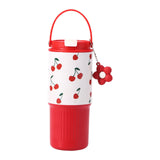 Maxbell Insulated Water Bottle Leakproof Cartoon 23oz for Beverage Smoothie Iced Tea Red