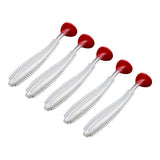 Maxbell 5Pieces PVC Soft Fishing Lures Swimbaits Lifelike for Trout Pike Walleye