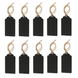Maxbell 20 Pieces Mini Rectangle Wooden Blackboard Chalkboard Tags
