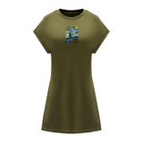 Maxbell Maxbell Women's Summer Dress Summer Teen Crew Neck Dress for Office Commuting Street M