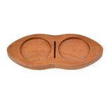 Maxbell Wooden Coffee Tamper Holder Multifunctional Espresso Tamper Station for Home Brown