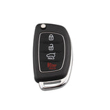 Maxbell 3x 4 Button Remote Fob Key Case & Blade For Hyundai i10 i20 i30 i35 i40